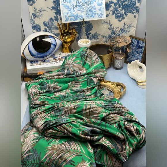 🆕 BRONX & BANCO 🧿 NWOT Jafari Havana Cut Out Gown, Vibrant Green - Sz XS/US 2 - Picture 13 of 16